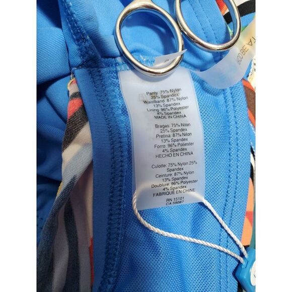 Bleu Rod Beattie Lush Life Leaf Print Skyline Sarong Bikini Bottoms Swimwear NWT - Picture 10 of 11